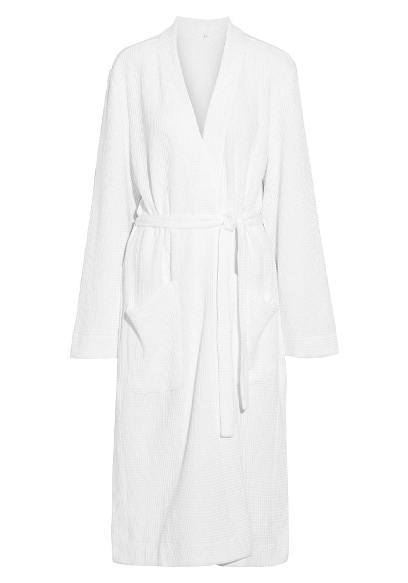 Callahan Waffle-Knit Cotton Robe from Skin