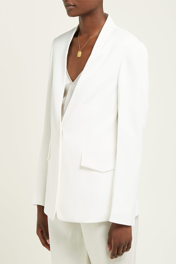 Barr Single-Breasted Twill Blazer from Joseph