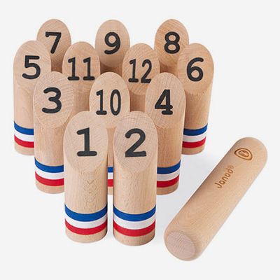 Wooden Bowling Set Natural from Janod
