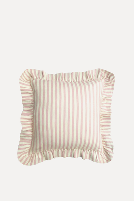 Blush Candy Stripe Cushion Cover from Amuse La Bouche