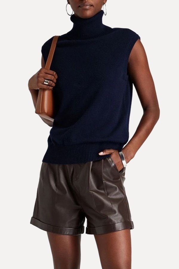 Cashmere Turtleneck Vest from Autumn Cashmere