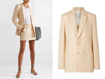 Oversized Linen Blazer from Tibi