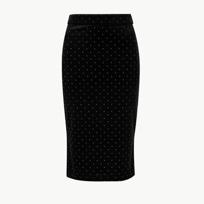 Embellished Jersey Pencil Skirt