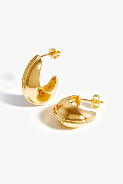 Dome Medium Ridge Hoop Earrings from Missoma