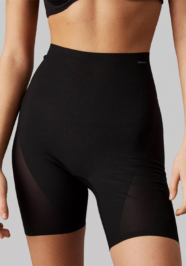 High Waist Stay-Put Mesh Shapewear Mid-Thigh Shorts*