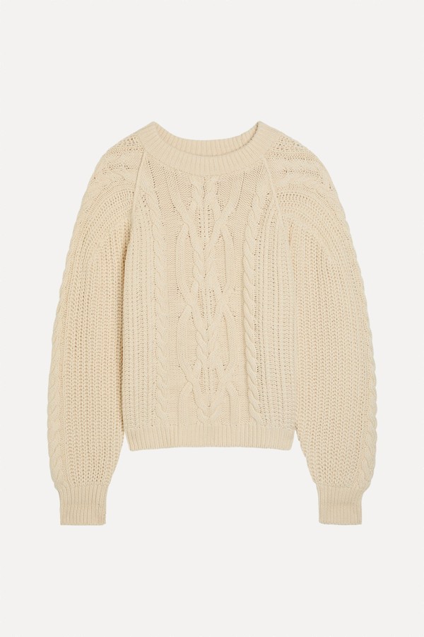 Frankie Cable-Knit Cotton Jumper from Free People