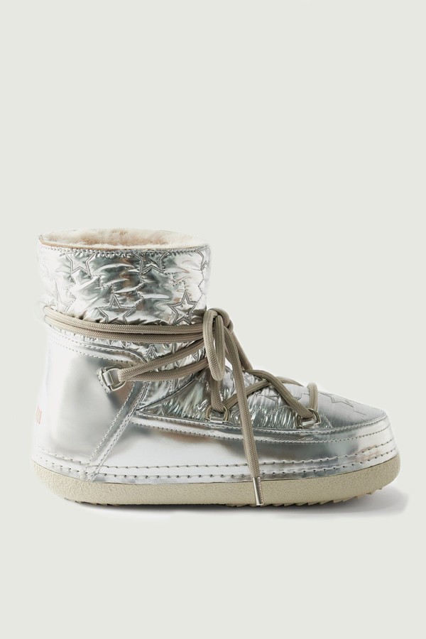 Bomber Star-Quilted Shearling-Lined Boots from Inuikii