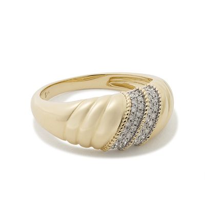 Le Grande Cupola 10-Karat Gold Diamond Ring from Stone & Strand