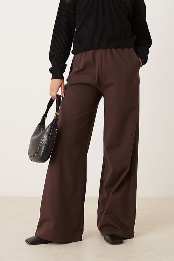 Cotton Wide Leg Trousers from Asos Design