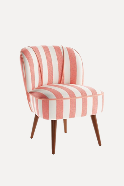 Elsie Striped Fabric Cocktail Chair  from Dunelm 