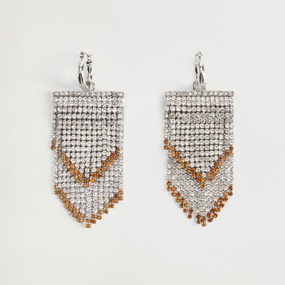 Rhinestone Crystal Earring from Mango