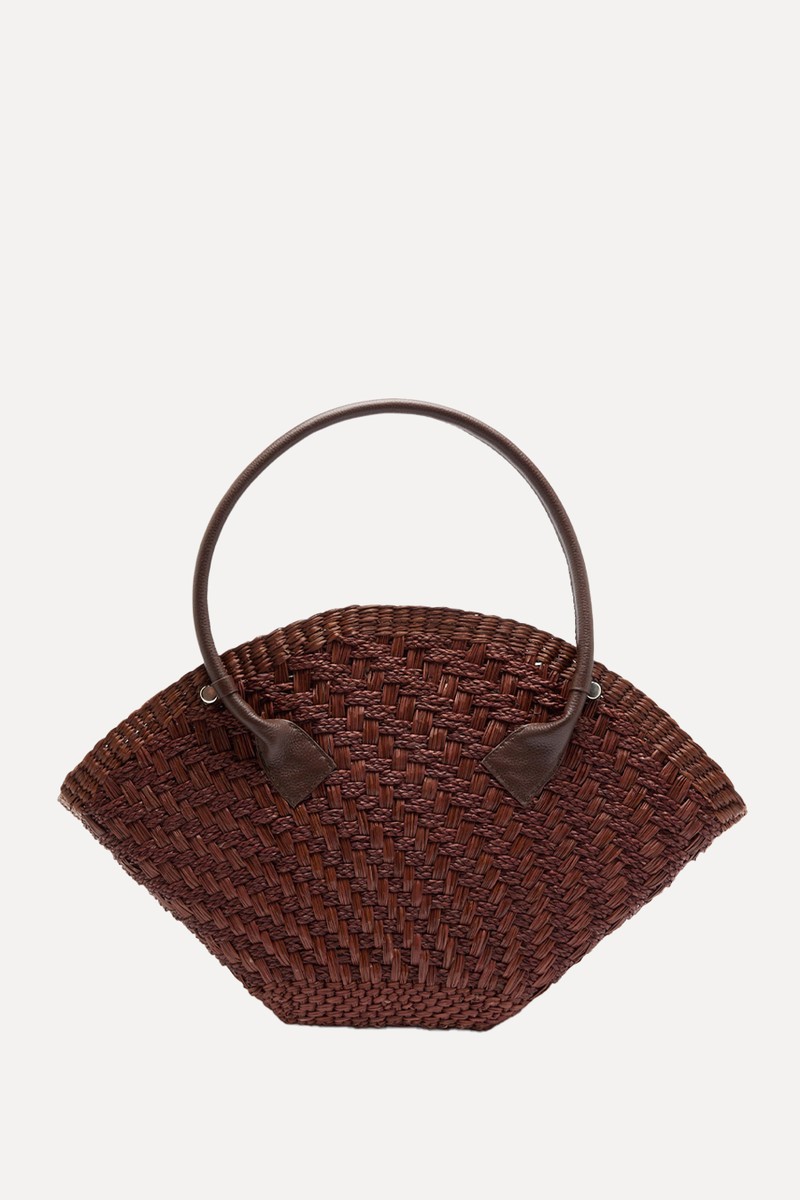 Thick Weave Maxi Straw Basket Bag from SENSI STUDIO