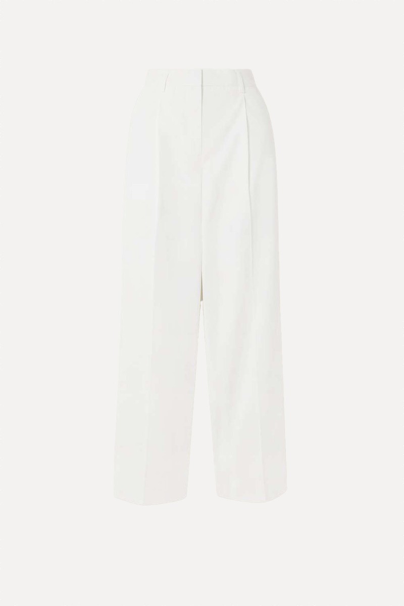 Pleated Cotton Wide-Leg Pants from Toteme