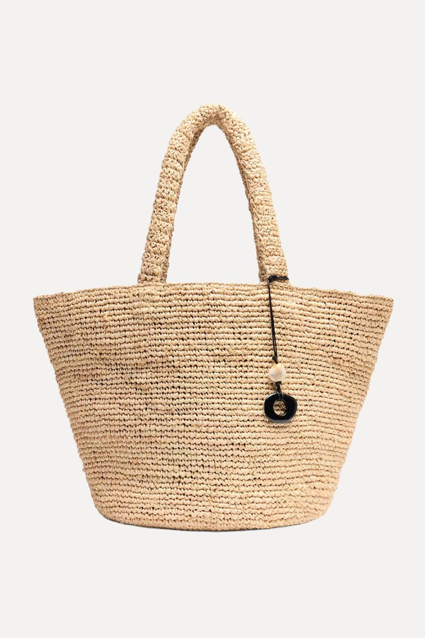 Straw Tote Bag With Charm from Whistles