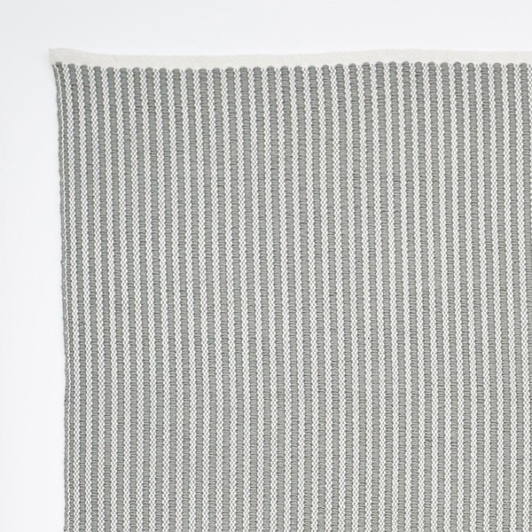 Weaver Green Brighton Stripe Dove Grey Rug from Blu Bambu