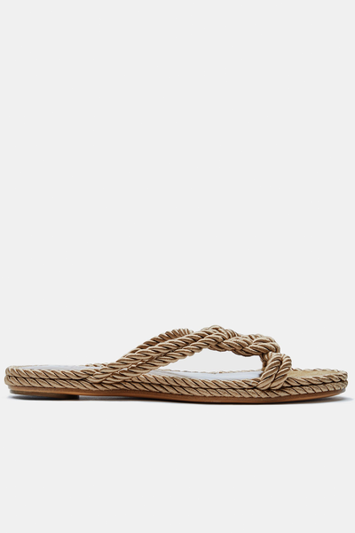 Rope-Braided Suede Sandals from Le Monde Beryl