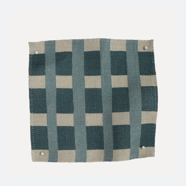 Arty Check Shore Chair Seat Fabric from Imogen Heath