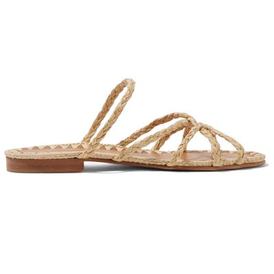 Noura Braided Raffia Sandals from Carrie Forbes