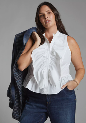 Ruffled High-Neck Blouse from Mare Mare