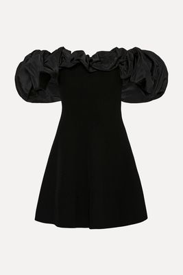 Eldora Ruffle-Neck Mini Dress