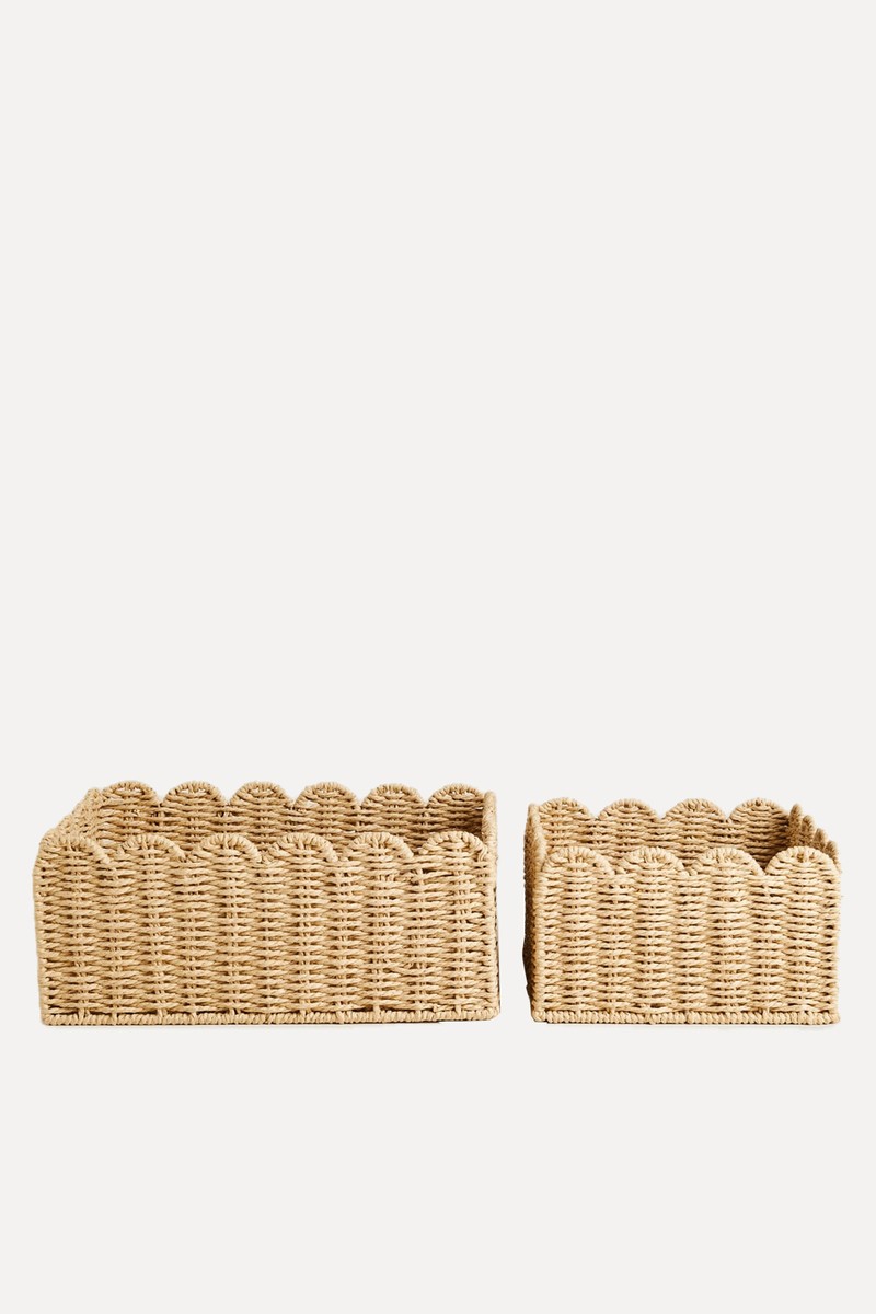 Scalloped Basket from Zara
