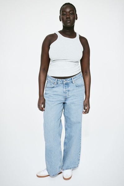 Curvy Fit Baggy Low Jeans