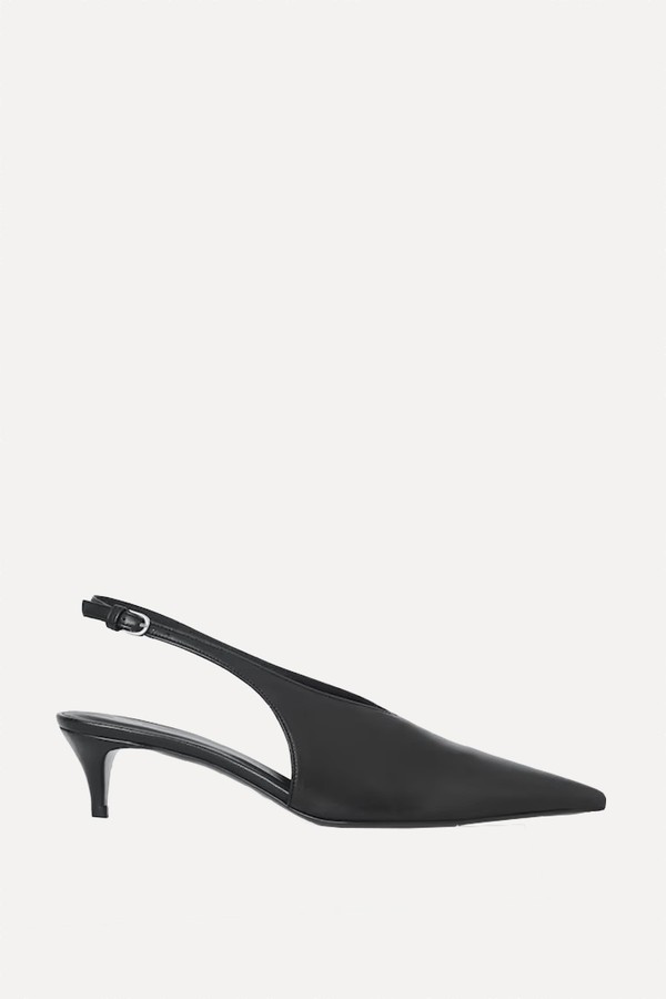 Pointed Leather Slingback Kitten Heels from COS