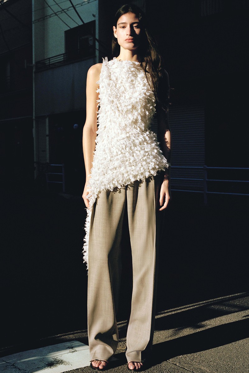 Asymmetrical Textured Top