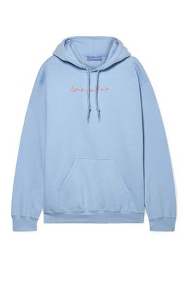 Printed Cotton-Blend Fleece Hoodie from Paradised