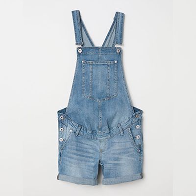 Mama Denim Dungaree Shorts from H&M