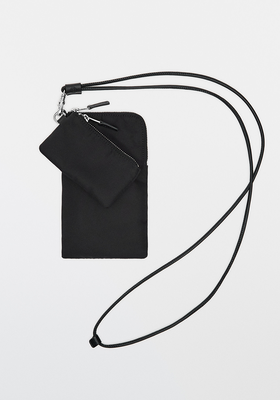 Mobile Phone Case With Leather Strap from Massimo Dutti 