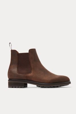 Bryson Waxed Suede Chelsea Boot