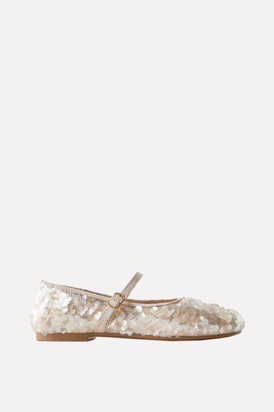 Sequin Ballerinas from Zara