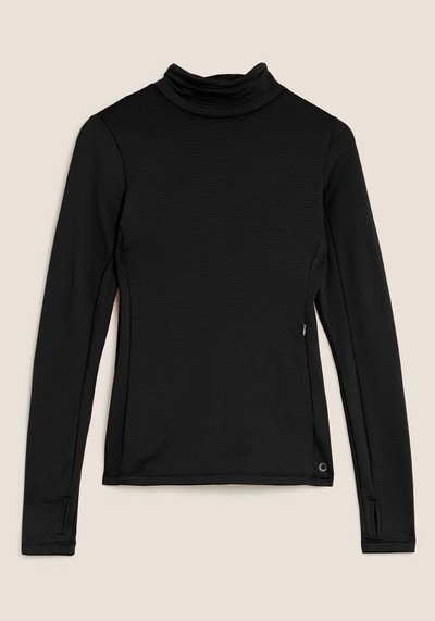 Thermal Textured Funnel Neck Running Top from Marks & Spencer