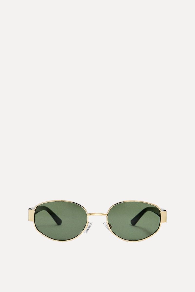 Sunglasses With Metal Temples 