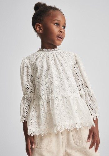 Embroidered Lace Blouse