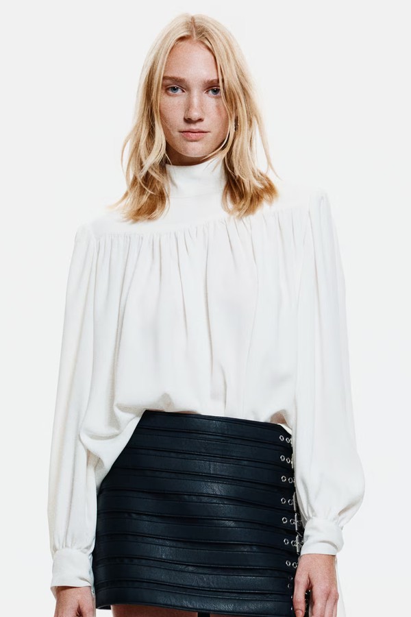Shoulder Pad Blouse
