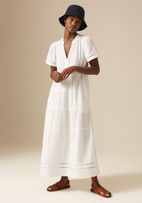 Cheesecloth Flared Sleeve Maxi Dress, £150 | ME+EM