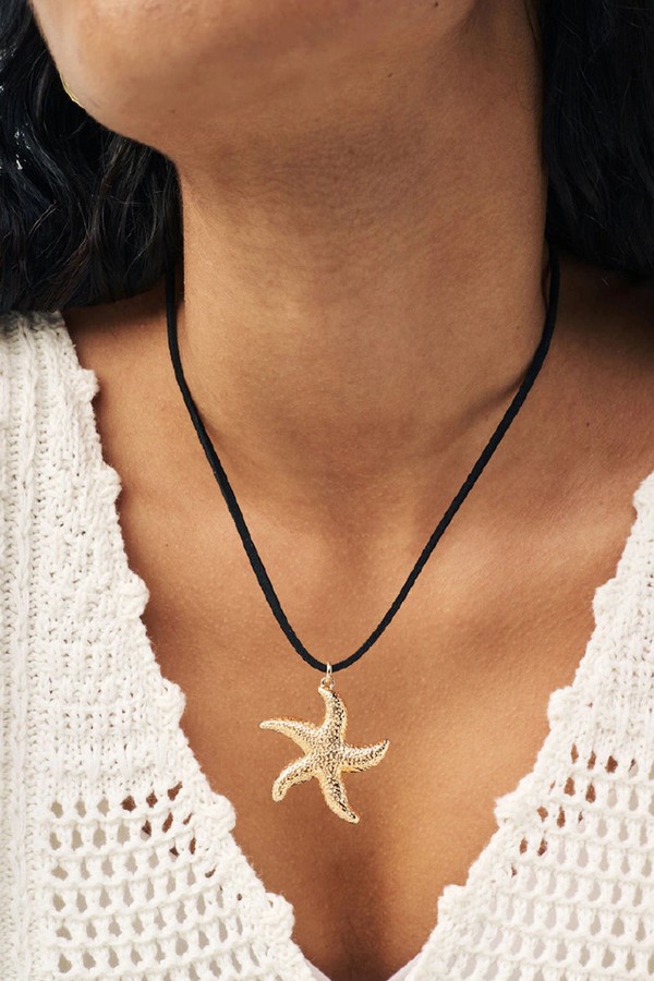 Starfish Charm Cord Necklace from Next