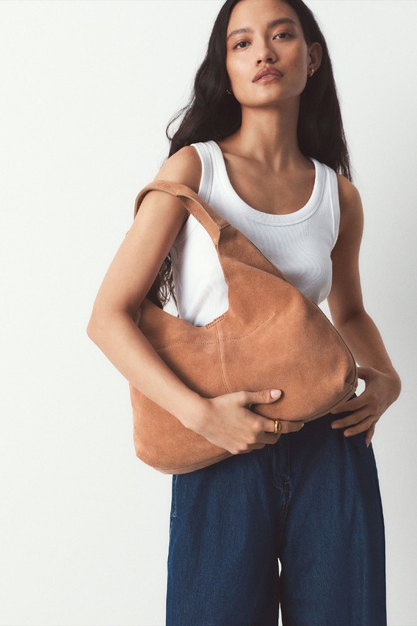 Suede Slouchy Bag