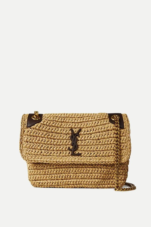Niki Rafia Chain Bag from Saint Laurent