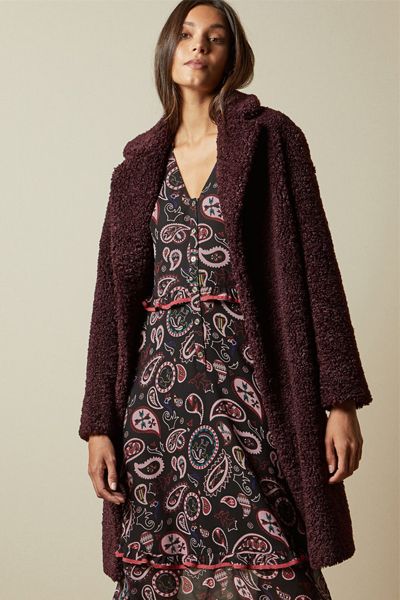 Nabeli Long Drop Shoulder Button Coat