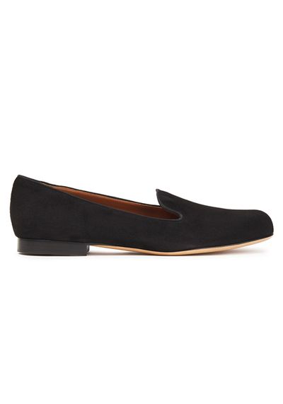 Grosgrain-Trimmed Suede Loafers from Valentino Garavani