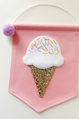 Ice Cream Banner from Noodle Doll Nelly