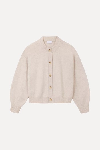 Dropped-Shoulder Boxy-Fit Wool Cardigan from The White Company