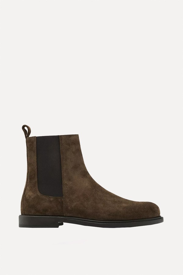 Split Suede Chelsea Boots from Massimo Dutti