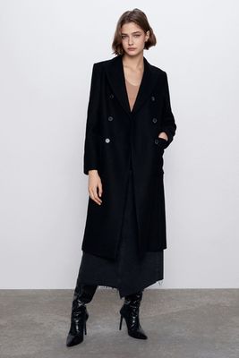 Buttoned Coat from Zara