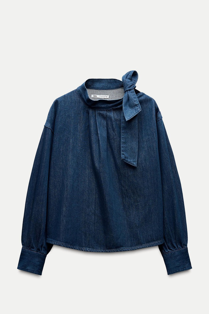 Tie Denim Shirt