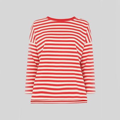 Wide Striped Boxy T-Shirt from Whistles