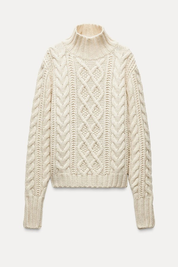 Cable-Knit Sweater from Zara